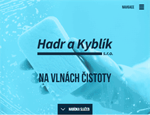 Tablet Screenshot of hadrkyblik.cz